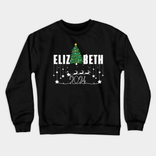 Elizabeth Christmas Cute 2023 Family Women's Christmas Elizabeth Holiday Crewneck Sweatshirt